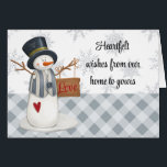 Heartfelt Wishes<br><div class="desc">Send warm wishes to all of your loved ones with this "heartfelt wishes from our home to yours" Christmas Card. inside reads, " May all your days be filled with love, light and laughter." An uplifting inspirational sentiment for life. Send it during the holidays or any time of the year....</div>