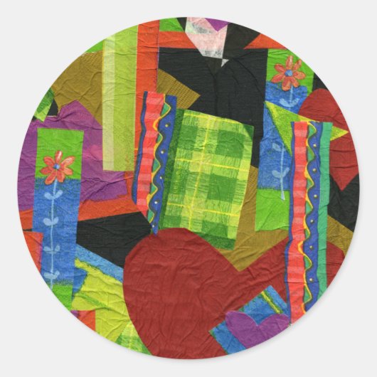 Heartfest-Aufkleber Runder Aufkleber (Vorderseite)