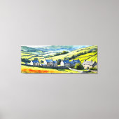"Hearthdale" Wide Landschaft Yorkshire Dales Scene Leinwanddruck (Vorderseite)