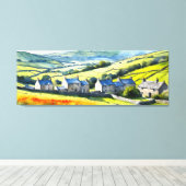 "Hearthdale" Wide Landschaft Yorkshire Dales Scene Leinwanddruck (Insitu (Holzboden))