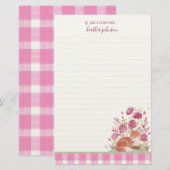 Hearthlight Notes A Little Love Romantic Winter Briefpapier (Vorne/Hinten)