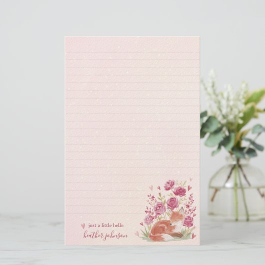 Hearthlight Notes A Little Love Romantic Winter Briefpapier (Stehend Vorderseite)