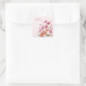 Hearthlight Notes A Little Love Romantic Winter Quadratischer Aufkleber (Tasche)