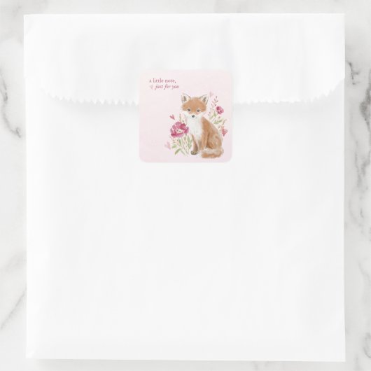 Hearthlight Notes A Little Love Romantic Winter Quadratischer Aufkleber (Tasche)