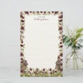 Hearthlight Notes Frühling Sanfte Wiese Wildblume Briefpapier (Stehend Vorderseite)