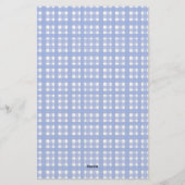 Hearthlight Notes Frühling Weiche Wiese Gingham Briefpapier (Rückseite)