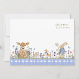 Hearthlight Notes Frühling Weiche Wiesen Gingham Mitteilungskarte
