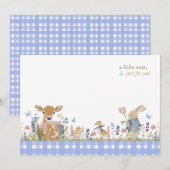 Hearthlight Notes Frühling Weiche Wiesen Gingham Mitteilungskarte (Vorne/Hinten)