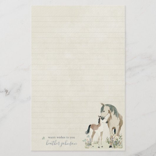 Hearthlight Notes Meadow & Mane Notes Briefpapier (Vorderseite)