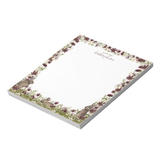 Hearthlight Notes Spring Meadow Bunny Notepad Notizblock (Rotiert)