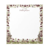 Hearthlight Notes Spring Meadow Bunny Notepad Notizblock (Vorderseite)