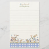 Hearthlight Notes Spring Soft Meadow Gingham Briefpapier (Vorderseite)
