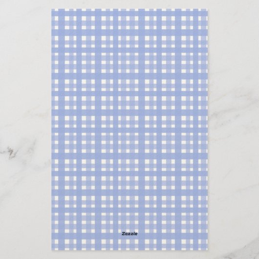 Hearthlight Notes Spring Soft Meadow Gingham Briefpapier (Rückseite)