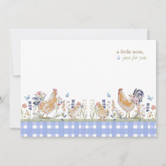 Hearthlight Notes Spring Soft Meadow Gingham Mitteilungskarte