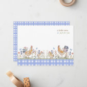 Hearthlight Notes Spring Soft Meadow Gingham Mitteilungskarte (Vorderseite/Rückseite Beispiel)