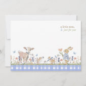 Hearthlight Notes Spring Soft Meadow Gingham Mitteilungskarte (Vorderseite)