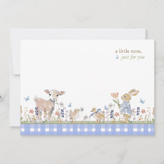 Hearthlight Notes Spring Soft Meadow Gingham Mitteilungskarte