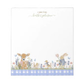 Hearthlight Notes Spring Soft Meadow Gingham Notizblock (Vorderseite)