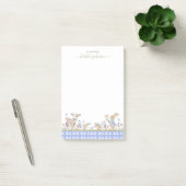 Hearthlight Notes Spring Soft Meadow Gingham Post-it Klebezettel (Büro)