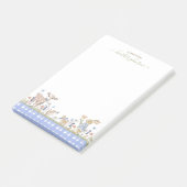 Hearthlight Notes Spring Soft Meadow Gingham Post-it Klebezettel (angewinkelt)