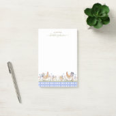 Hearthlight Notes Spring Soft Meadow Gingham Post-it Klebezettel (Büro)