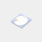 Hearthlight Notes Spring Soft Meadow Gingham Post-it Klebezettel (angewinkelt)