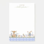 Hearthlight Notes Spring Soft Meadow Gingham Post-it Klebezettel (Vorderseite)