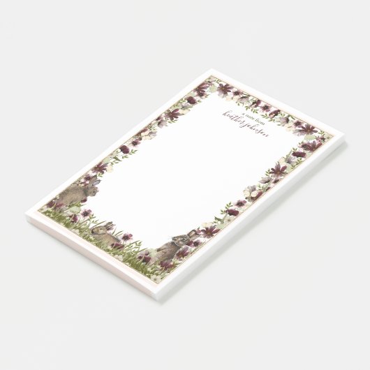 Hearthlight Notes Spring Soft Meadow Wildflower Post-it Klebezettel (angewinkelt)
