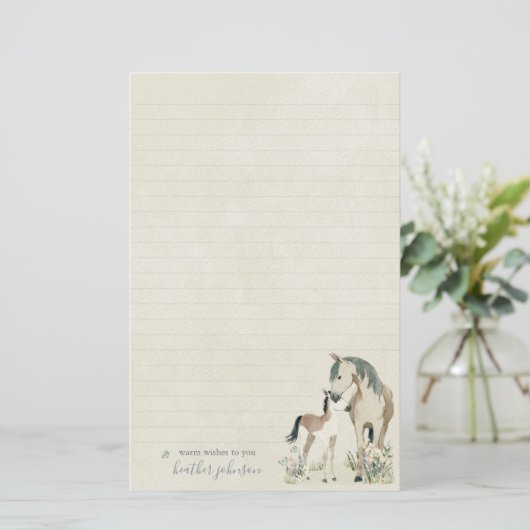 Hearthlight Notes Wiese & Mane Notes Briefpapier (Stehend Vorderseite)