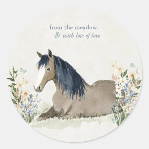 Hearthlight Notes Wiese & Mane Notes Runder Aufkleber