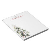 Hearthlight Notes Winter Cozy Dog Personalized Notizblock (angewinkelt)