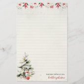 Hearthlight Notes Winter Cozy Kitten Personalisier Briefpapier (Vorderseite)