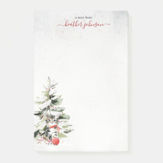 Hearthlight Notes Winter Cozy Kitten Personalisier Post-it Klebezettel