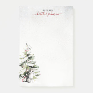 Hearthlight Notes Winter Cozy Kitten Personalisier Post-it Klebezettel