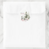 Hearthlight Notes Winter Cozy Kitten Personalisier Runder Aufkleber (Tasche)