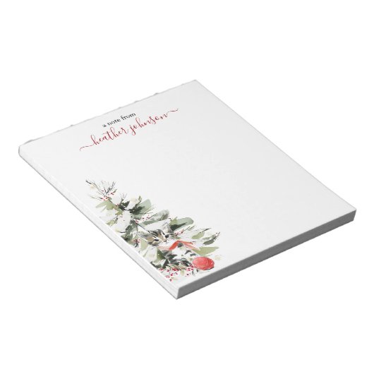 Hearthlight Notes Winter Cozy Kitten Personalized Notizblock (angewinkelt)