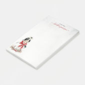 Hearthlight Notes Winter Cozy Kitten Personalized Post-it Klebezettel (angewinkelt)