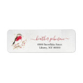 Hearthlight Notes Winter Robin Bird Personalized (Vorne)
