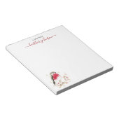 Hearthlight Notes Winter Robin Bird Personalized Notizblock (angewinkelt)