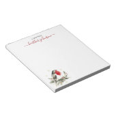 Hearthlight Notes Winter Robin Bird Personalized Notizblock (angewinkelt)