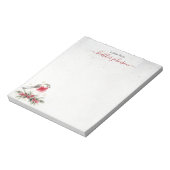 Hearthlight Notes Winter Robin Vogel Personalisier Notizblock (Rotiert)