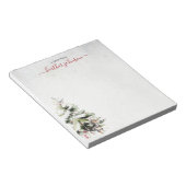 Hearthlight-Notizen Winter Cozy Hund Personalisier Notizblock (angewinkelt)