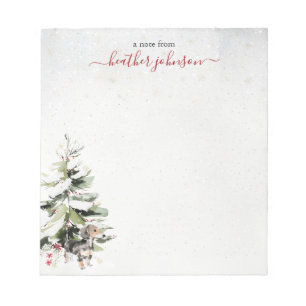 Hearthlight-Notizen Winter Cozy Hund Personalisier Notizblock