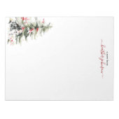 Hearthlight-Notizen Winter Cozy Hund Personalisier Notizblock (Vorderseite)