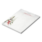 Hearthlight-Notizen Winter-Schneemann Personalisie Notizblock (Rotiert)