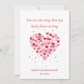 Hearths Foto Valentinstag Feiertagskarte (Vorderseite)