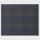 Hearthside Polka Dot (Mitternachts-Herd-Blau) Geschenkpapier (Flach)