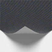 Hearthside Polka Dot (Mitternachts-Herd-Blau) Geschenkpapier (Ecke)