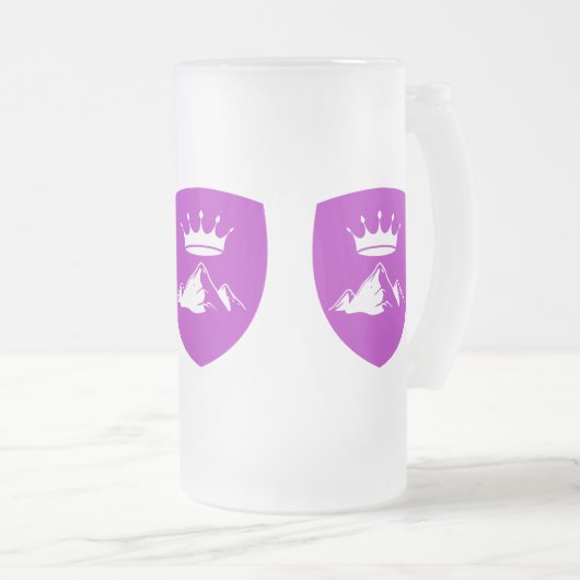 Hearthstone Flag - Tasse aus Mattiertem Glas (VorderseiteRechts)