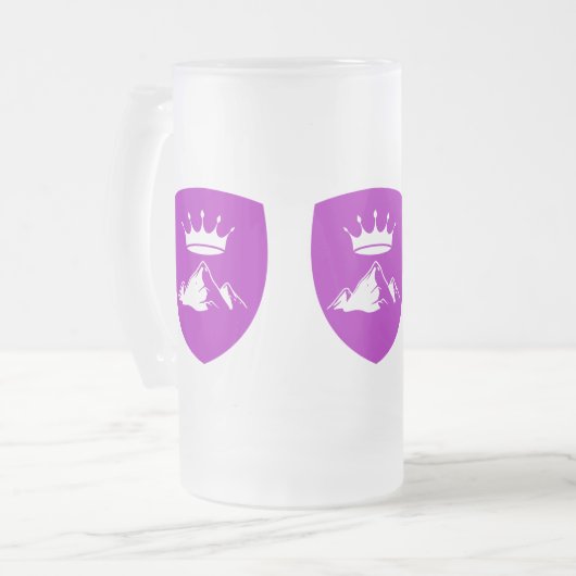 Hearthstone Flag - Tasse aus Mattiertem Glas (Vorderseite Links)